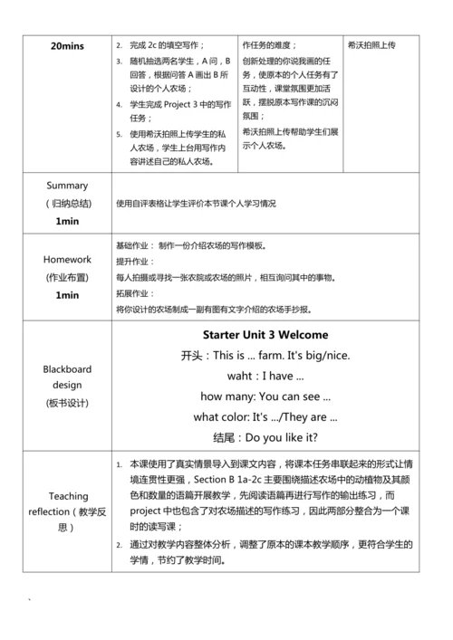 Starter Unit 3 Welcome!  第二课时 Section B 1a-2c, Pro