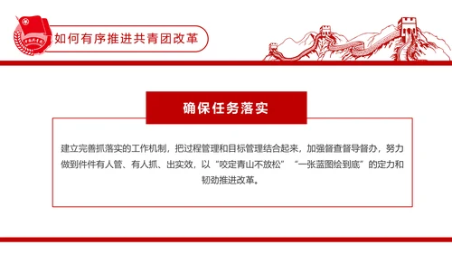 共青团中央改革方案学习教育党课PPT模板
