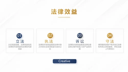 蓝色尊贵大气法学法治建设年终工作总结PPT