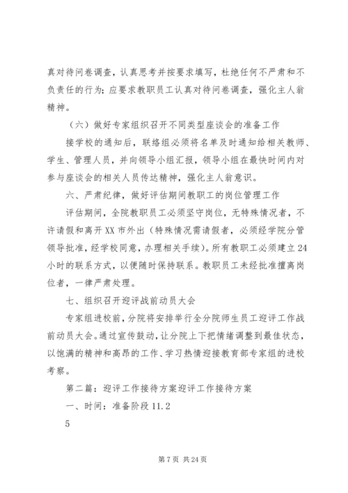 迎评工作接待方案.docx