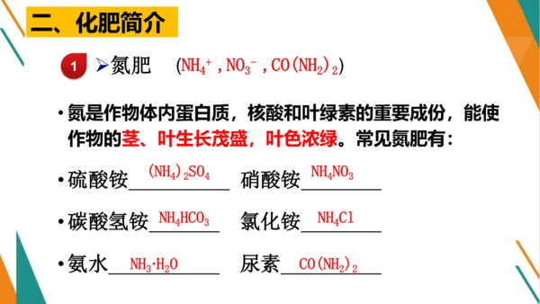 11.2 化学肥料-【教学新思维】2023-2024学年九年级化学下册同步讲透教材优选课件（人教版）