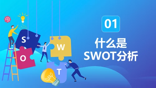 SWOT分析营销业务员培训课件通用PPT模板