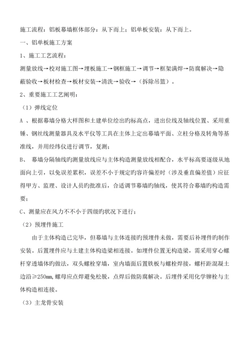 潮流广场铝单板综合施工专题方案.docx