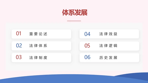 蓝色创意法律宣传知识动态PPT模板