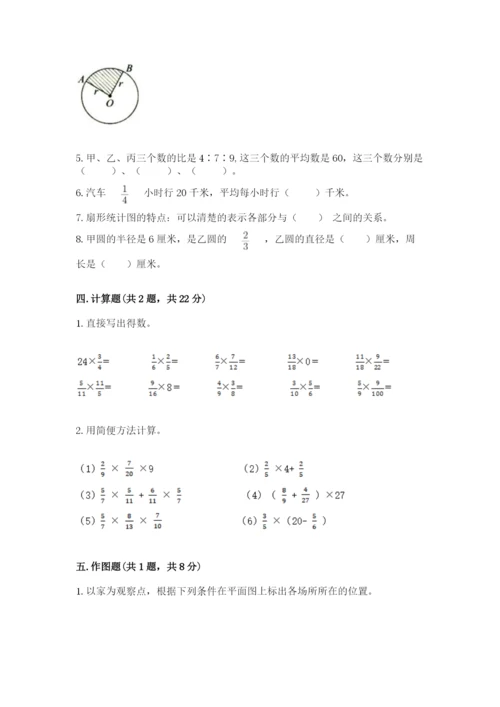 小学数学六年级上册期末卷（夺分金卷）.docx