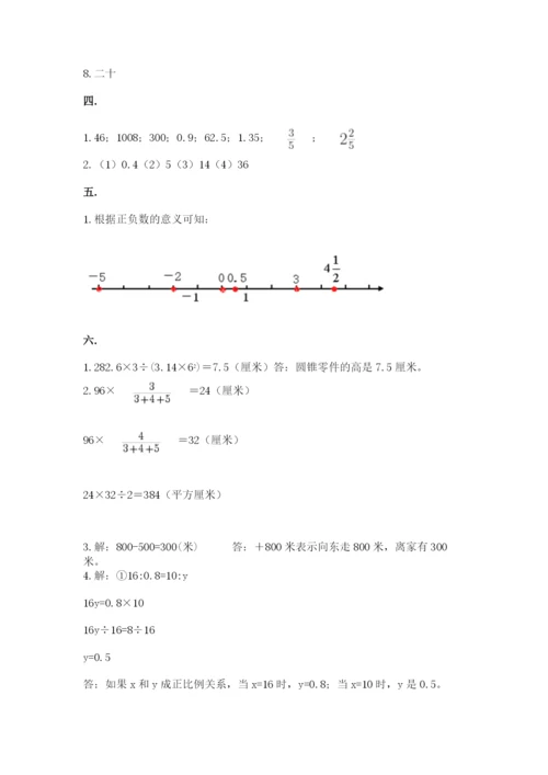 小学毕业班数学检测题精品含答案.docx