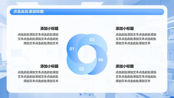 蓝色商务风医院病理分析复盘汇报PPT模板