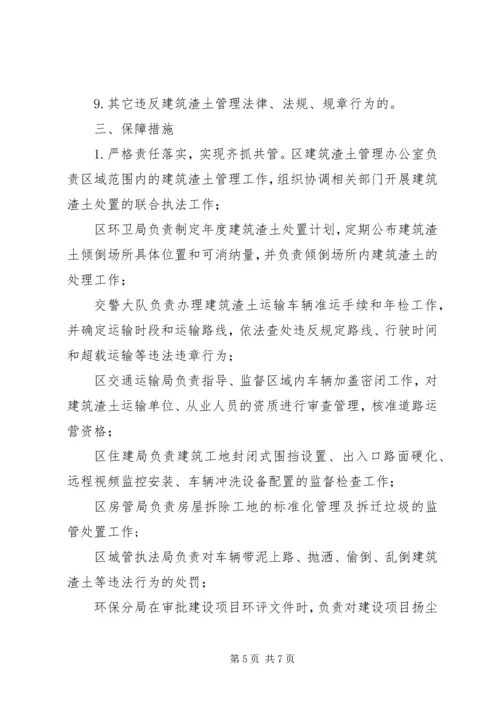 全区建筑渣土管理指导意见.docx