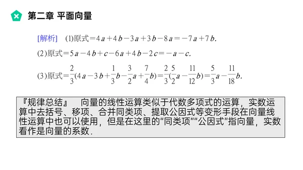 平面向量的线性运算数学教学PPT课件模版