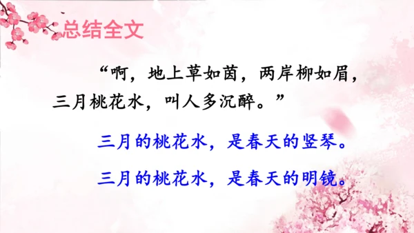 4 三月桃花水   课件(共18张PPT)