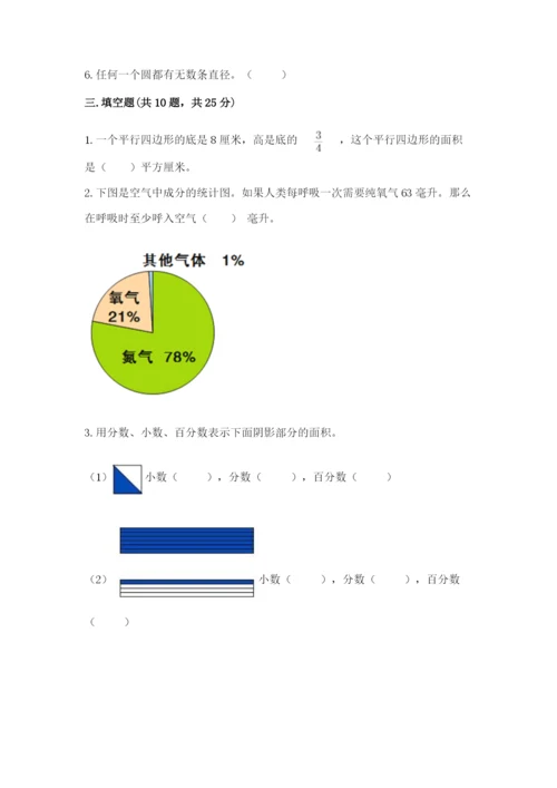 2022人教版六年级上册数学期末测试卷含答案（研优卷）.docx