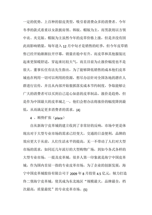 海宁皮革城的营销策略探讨