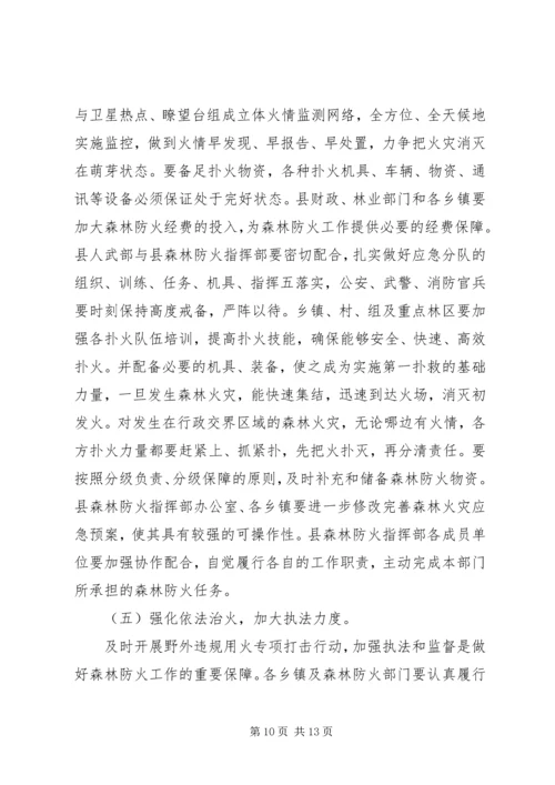 副县长在全县森林防火工作会议上的讲话.docx