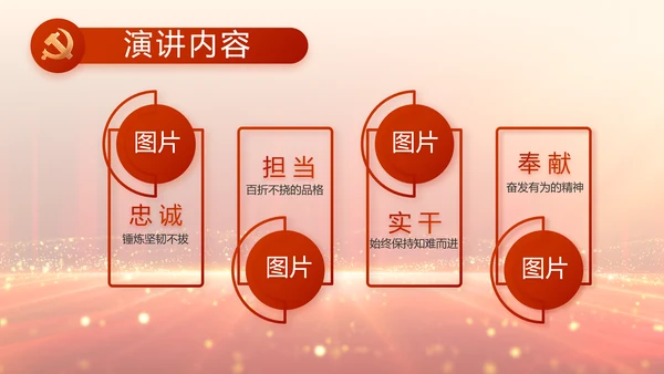 党支部党员大会工作总结汇报动态PPT