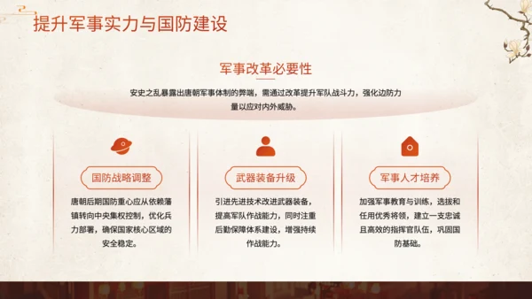 橙色中国风历史课件安史之乱与唐朝衰落PPT