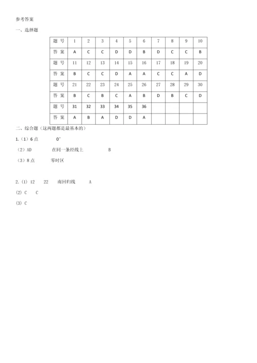 高中地理必修一会考高考易错题.docx