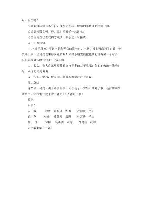 识字教案集合5篇.docx