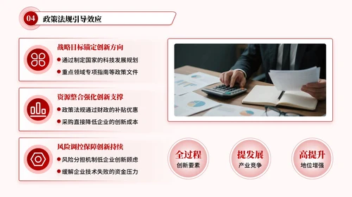 红色简约风技术创新研发文献汇报PPT模板