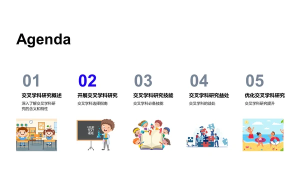 交叉学科研究探讨PPT模板