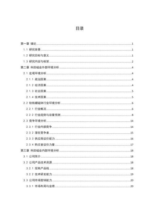 磁业发展战略研究论文.docx