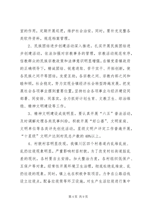 乡镇小集镇管理汇报材料.docx