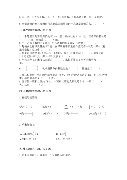 小学数学六年级下册期末测试卷及完整答案（全优）.docx