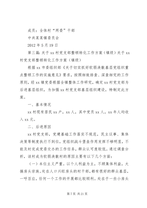 ：3关于XX社区党支部整顿转化的工作方案[共5篇].docx