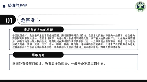 国际禁毒日珍爱生命远离禁毒教育知识PPT模板
