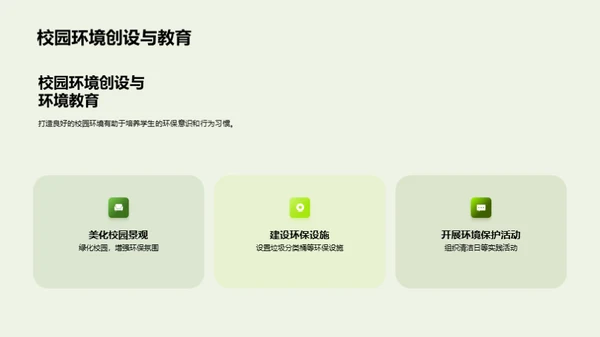 校园绿化·环保教育新理念