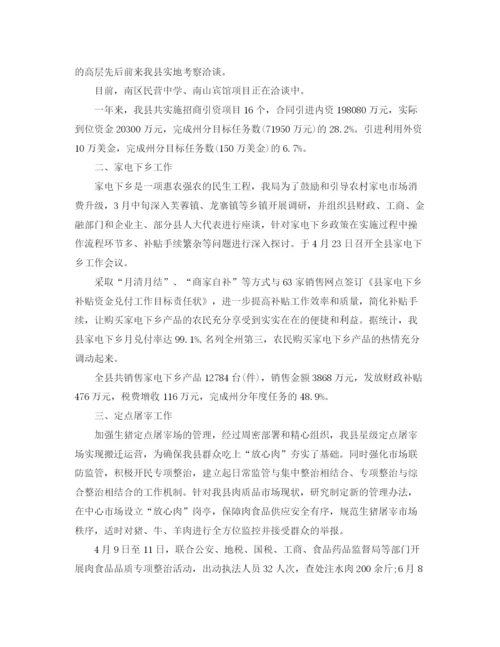 精编之商务部年度工作总结范文.docx
