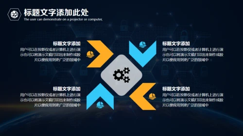 全球视野互联网科技汇报通用PPT模板