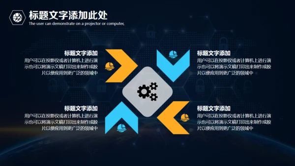 全球视野互联网科技汇报通用PPT模板