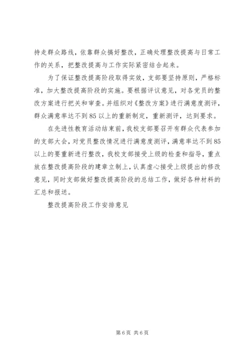 整改提高阶段工作安排意见 (2).docx