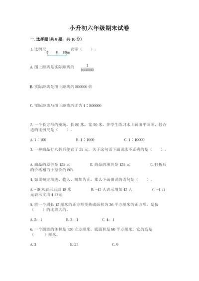 小升初六年级期末试卷可打印.docx