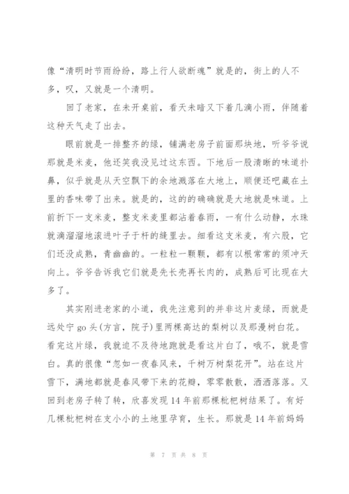 走进清明感恩先辈演讲稿范文5篇.docx