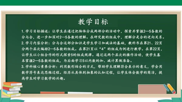 新人教版1年级上册 3.4 分与合 教学课件（27张PPT）
