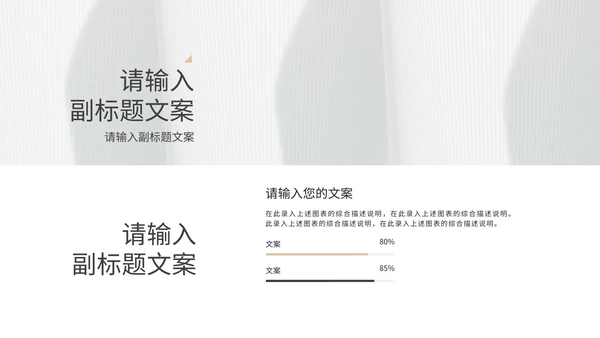 白色鎏金总结汇报PPT模板
