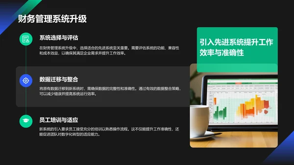 绿色商务风财务金融工作总结PPT模板
