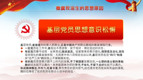 微腐败反腐倡廉从严治党廉洁从业PPT