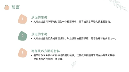 莫兰迪风如何写好文献综述PPT课件