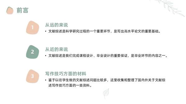 莫兰迪风如何写好文献综述PPT课件