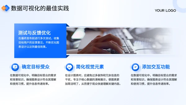 蓝色商务风专业数据报告制作规范培训PPT