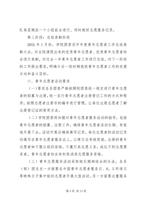 青年志愿者活动方案.docx