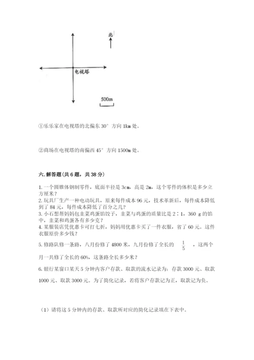 沪教版小学六年级下册数学期末综合素养测试卷精品【黄金题型】.docx