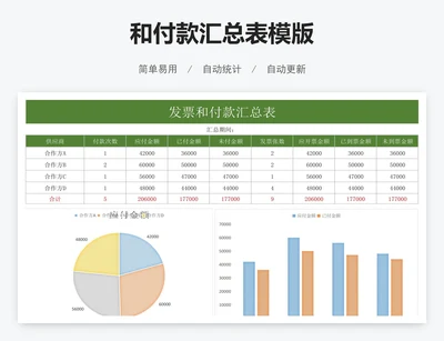 和付款汇总表模版