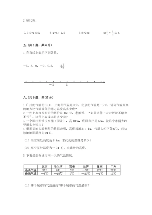 人教版六年级数学小升初试卷附完整答案【夺冠】.docx