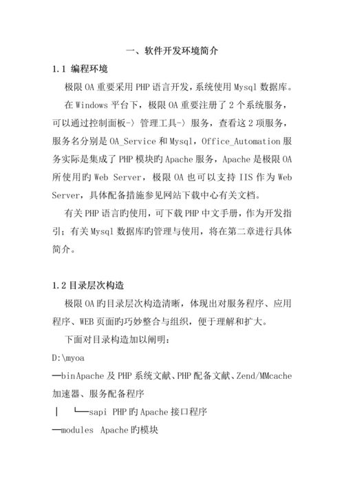 OA网络智能办公系统二次开发标准手册.docx