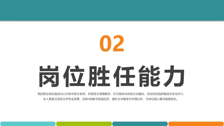 汉语言文学专业大学生求职个人能力综合展示职业生涯规划通用PPT模版
