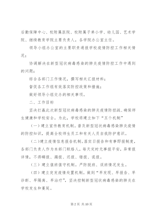学校肺炎疫情应急预案总结.docx