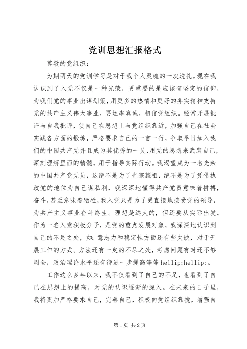 党训思想汇报格式.docx